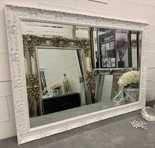 Antique White Mirror Vintage