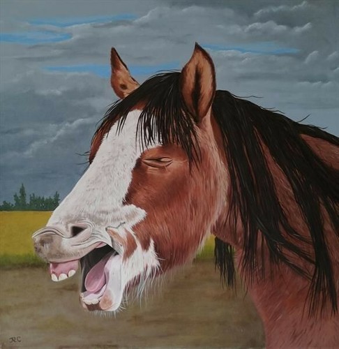 The old horse original oil - the,