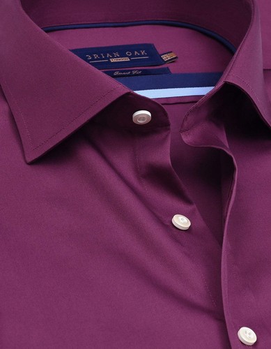 Smart fit plum - fit, satin