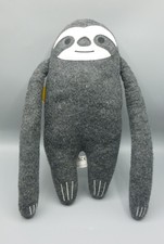 Eve Mattress Sleep Sloth Advert Merchandise Soft Plush Toy Grey 13"