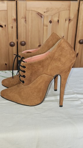 Tan suede oxford - tan, high