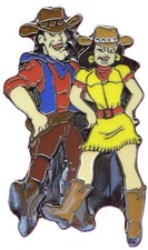 Country & Western Pin Badge