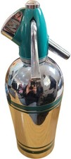 Vintage Soda Siphon Retro Style Chrome Finish Collectible Bar Tool