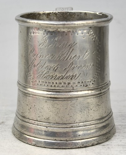 Fine antique pewter pint - antique,