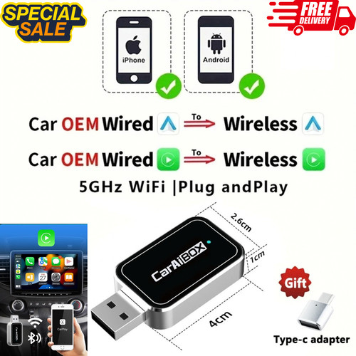 For wireless carplay - wireless, dongle