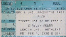Bush Concert Ticket Stub