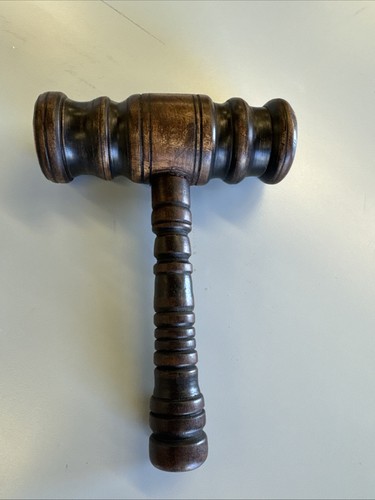 Antique wooden gavel - antique, carving