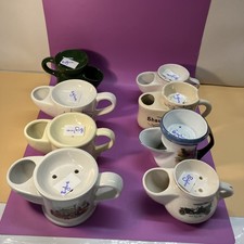 Vintage Shaving Mugs 8 Pc Job Lot -Wade Sylvacware & Unbranded - Made In England