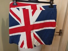 Ladies LOUDMOUTH Golfing Skort Union Jack Size 16