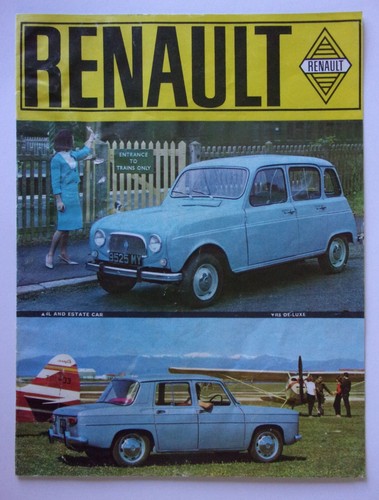 Renault range orig 1963 - 1963, uk