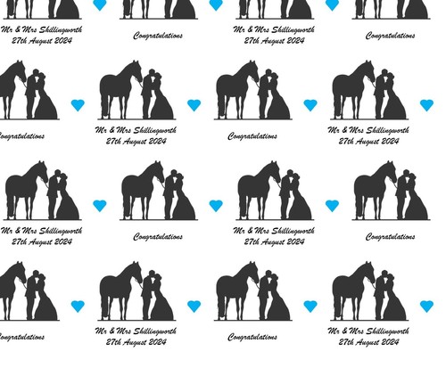 Wedding horse bride - and, groom