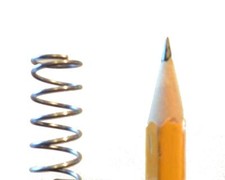 UK 11mm OD Stainless/Carbon compression spring up to 1m long Next day