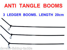 3 ANTI TANGLE 20cm LEDGER BOOMS COARSE LEGER MATCH FLOAT FEEDER CARP ROD FISHING