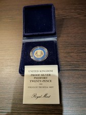 UK 1982 20 PENCE PIEDFORT