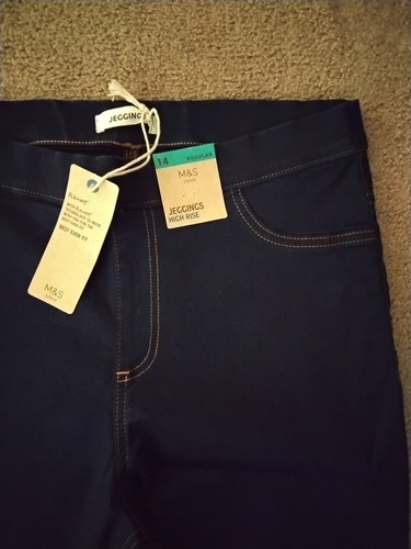 High rise jeggings with - m&s,