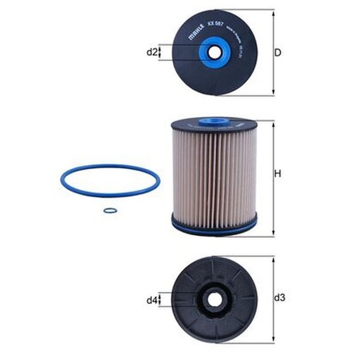 Fuel filter fits opel - 1x,