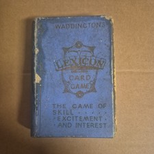 Vintage Lexicon card game in