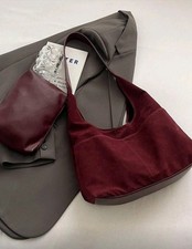 Burgundy Women's Faux Suede