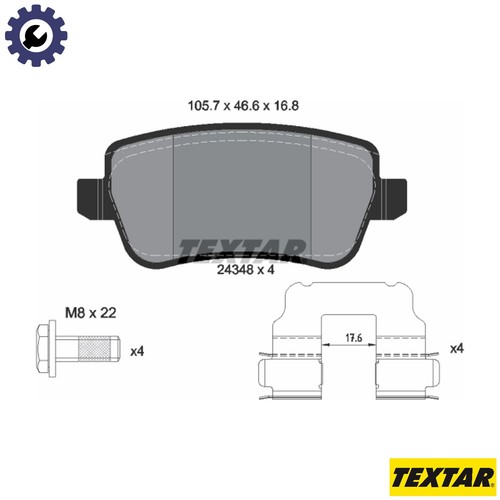 Brake pad set - brake,