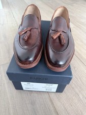 Barker Hand Burnished Tassel Loafers 8.5 UK