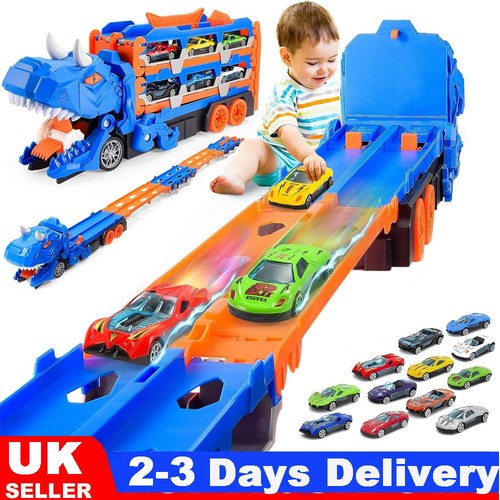 Dinosaur toys transport race - toys,
