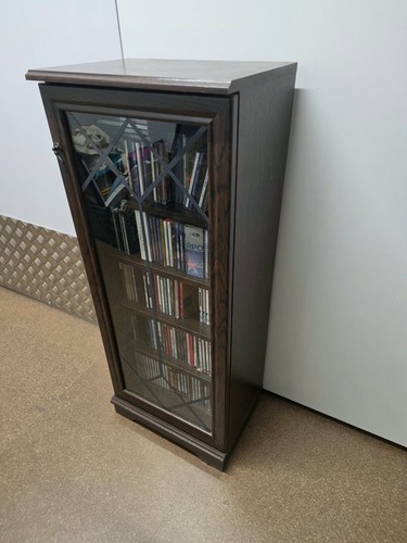 Dark wood glass door - dark,