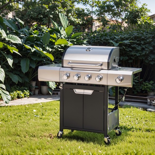 Burner gas bbq grill - bbq,