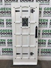 MEDIEVAL STUDDED FRONT DOOR USED BESPOKE EXTERNAL EXTERIOR WOOD REPLICA 1930S