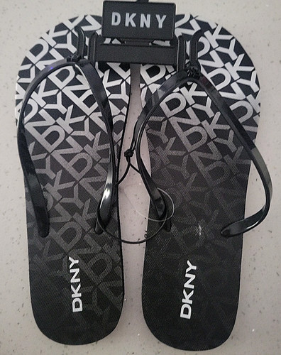 New dkny black white - black, sandals
