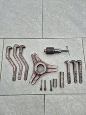 Sykes Pickavant Large 3 Leg Bearing Puller Set In Wooden Box Vintage