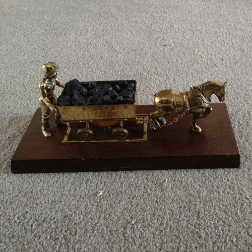 Vintage brass coal - vintage, mine