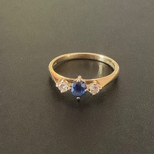 18ct Gold Diamond Sapphire
