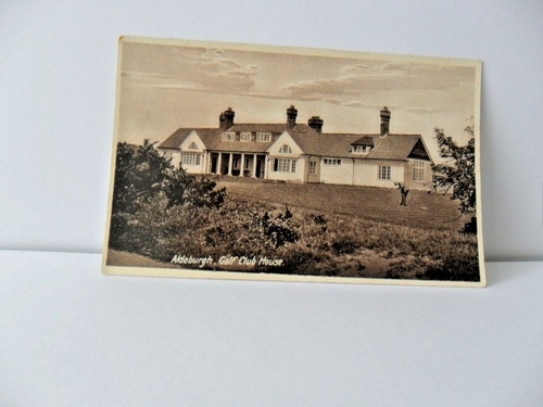 Golf postcard aldeburgh - postcard,