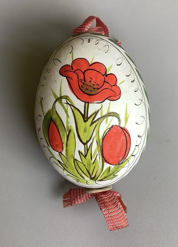 Vintage handpainted blown duck - blown,