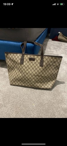 Gucci monogram leather trimmed - monogram,