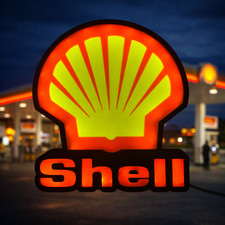 Shell garage sign 3d printed