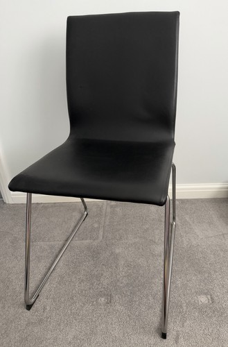 Ikea faux leather black - , chair