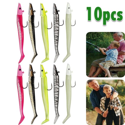 10pcs soft fishing lures jig - fishing,