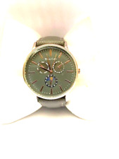 Thomas Calvi Mens Quartz Leather Strap Watch New