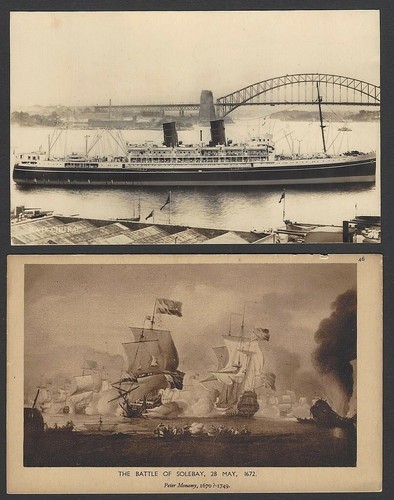 Vintage postcards boats - postcards, &