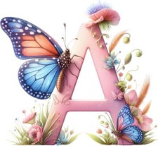 Cartoon Butterfly Alphabet