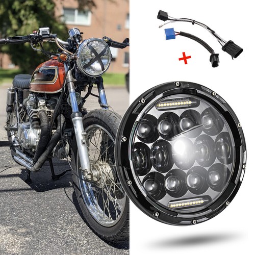 Led round headlight drl - 7",