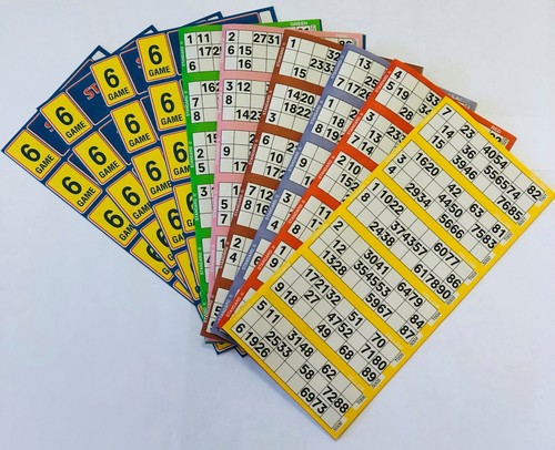 Bingo tickets - books, for
