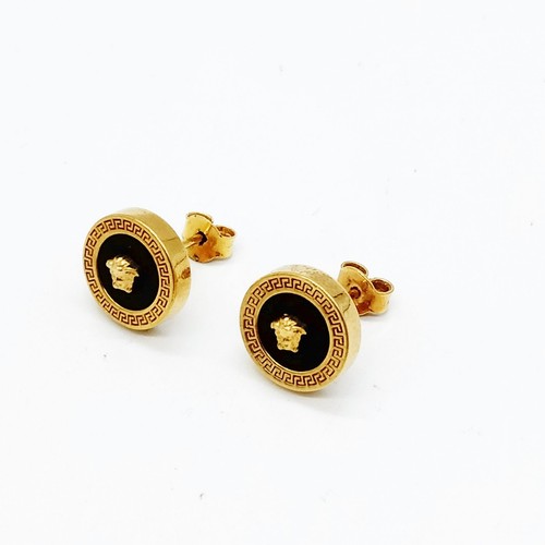 Versace pierced earring gold - pierced,
