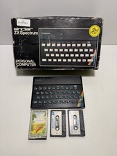 Sinclair ZX Spectrum Personal Computer 1984 Vintage In Box 3 Games VGC