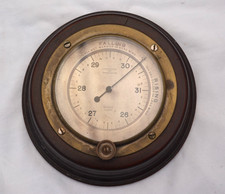Original 1920s Benzie of Cowes Yacht Ships Barometer - Working