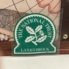 Vintage Window Sticker National Trust Lanhydrock Cornwall Car Campervan Sticker