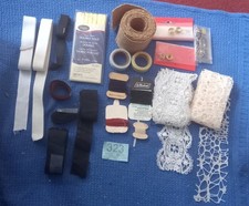 Bias Binding, Tapes, Lace. Bits and Pieces Of  Darning Threads Etc
