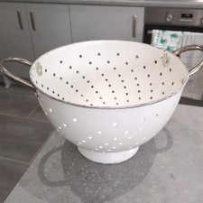 Large Vintage Colander Metal