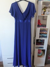 Ever Pretty Women's Bridesmaid Dress  Blue Ball Gown Long Size 16